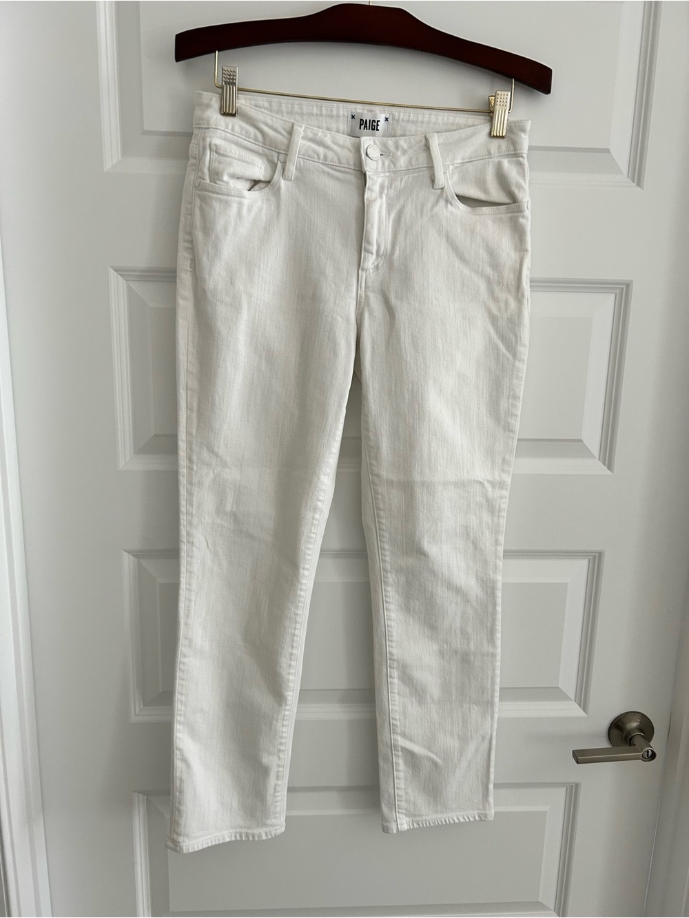 Paige Brigitte White Jeans Size 27